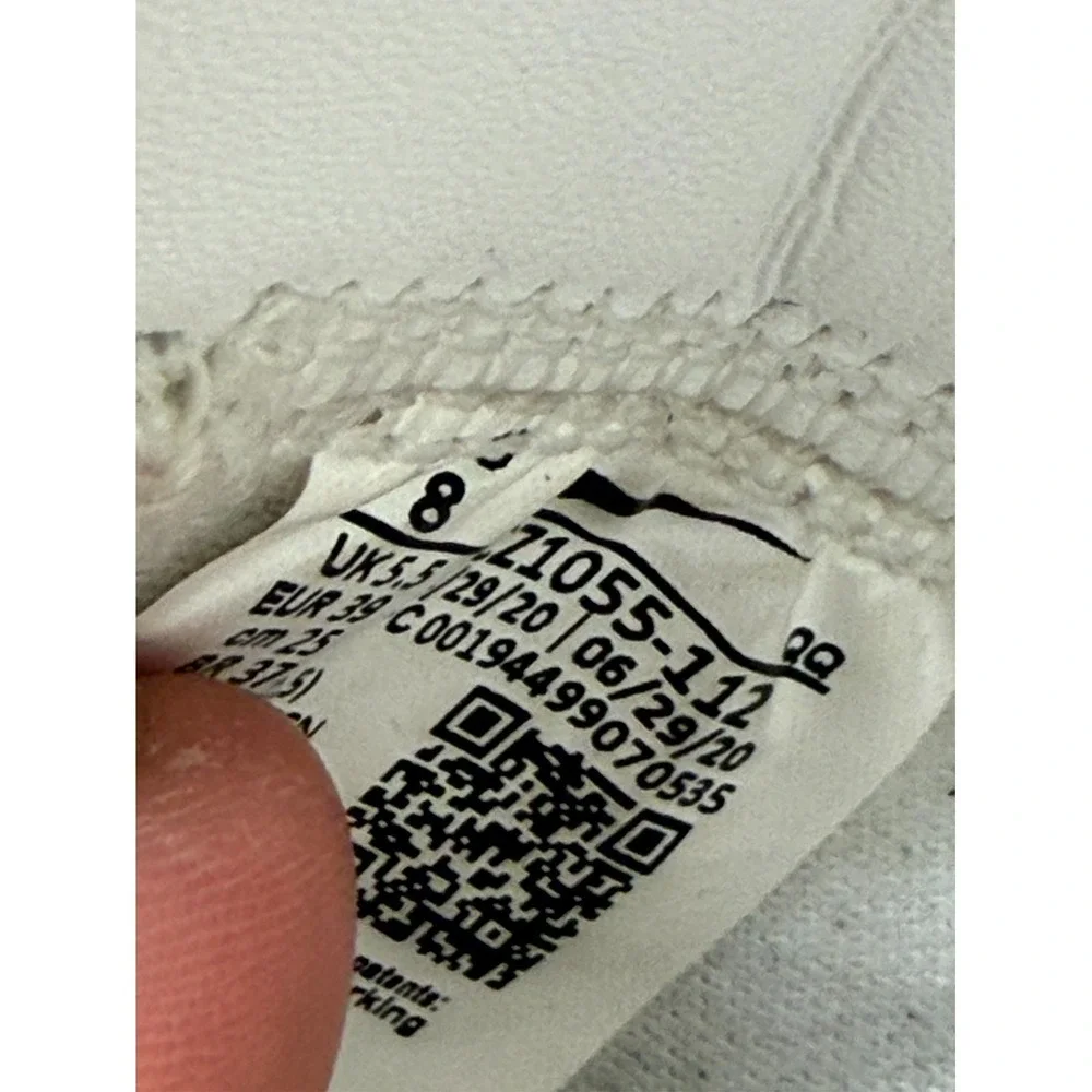 Nike Blazer Mid '77 CZ1055-112 Womens 8 Sneakers White‎ Silver Leather Shoes